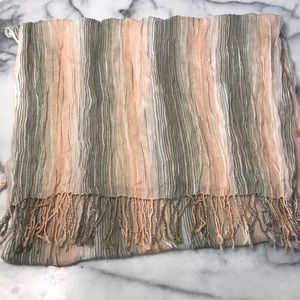 Women’s lightweight striped scarf